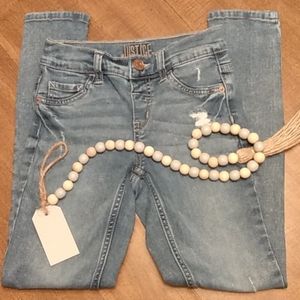 Justice Mid Rise Girl's Jegging Sz 10 Jeans